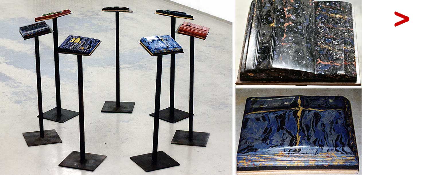 Eine Werkgruppe von Buchobjekten 1997