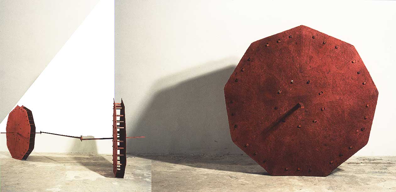 Wagen der nicht rollt Skulptur