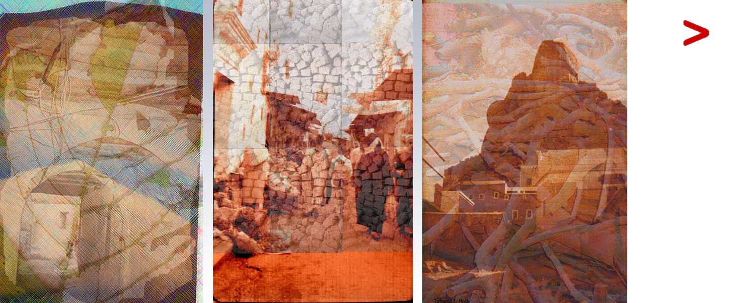 Welcome in your second country! Marokko Fotocollagen von Bildern einer Rollbox